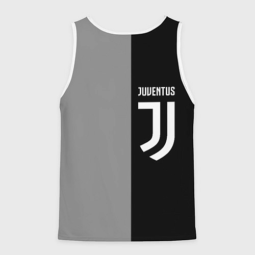 Мужская майка без рукавов Ювентус геометрия / 3D-Белый – фото 2