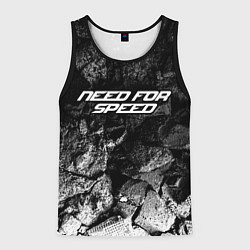 Майка-безрукавка мужская Need for Speed black graphite, цвет: 3D-черный