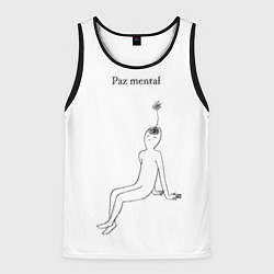 Майка-безрукавка мужская Ментальный образ учителя, цвет: 3D-черный