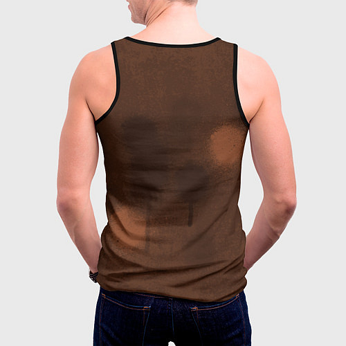 Мужская майка без рукавов Лучший шахтер - День шахтера / 3D-Черный – фото 4