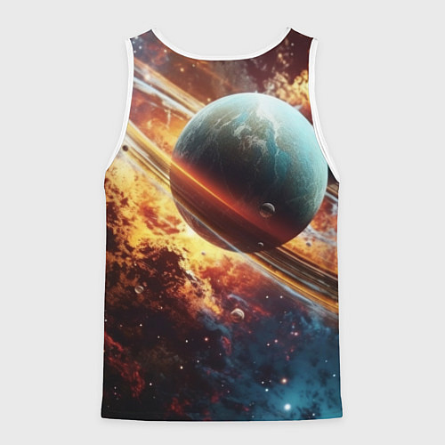 Мужская майка без рукавов Warhammer 40000 space marine 2 / 3D-Белый – фото 2