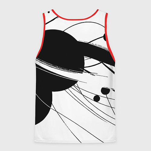 Мужская майка без рукавов Milano - fashion abstraction / 3D-Красный – фото 2