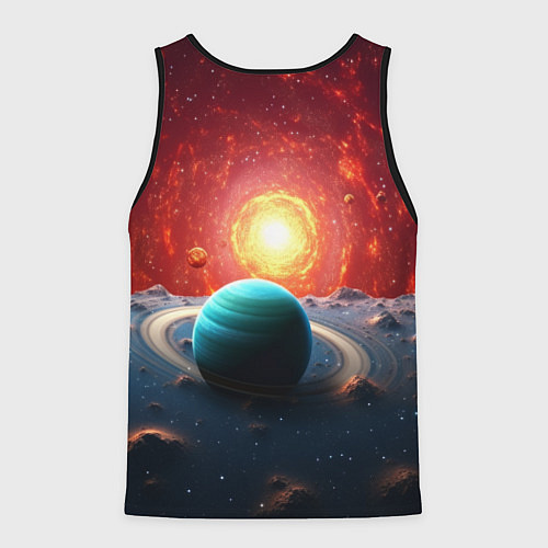 Мужская майка без рукавов Warhammer 40000 space marine 2 Captain Titus / 3D-Черный – фото 2