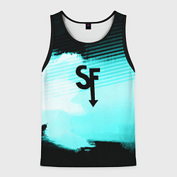 Майка-безрукавка мужская Sally face geometry, цвет: 3D-черный