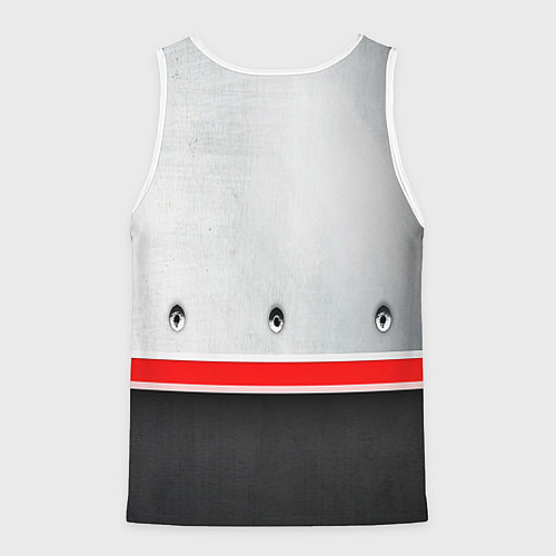 Мужская майка без рукавов Audi metal sport / 3D-Белый – фото 2