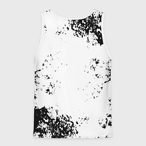 Мужская майка без рукавов Three Days Grace - рок пес / 3D-Белый – фото 2