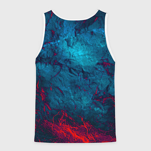 Мужская майка без рукавов Warhammer 40000 space marine 2 ультрамарин / 3D-Белый – фото 2