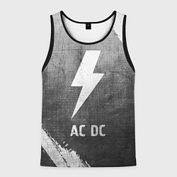 Мужская майка без рукавов AC DC - grey gradient