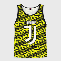 Майка-безрукавка мужская Juventus pattern fc, цвет: 3D-черный