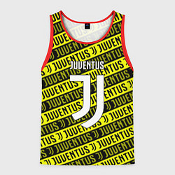 Майка-безрукавка мужская Juventus pattern fc, цвет: 3D-красный