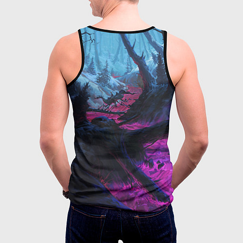 Мужская майка без рукавов Skyrim game steel / 3D-Черный – фото 4