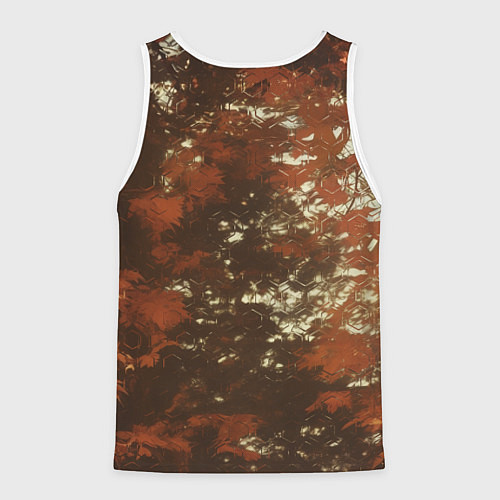 Мужская майка без рукавов Осенний ксеноморф / 3D-Белый – фото 2