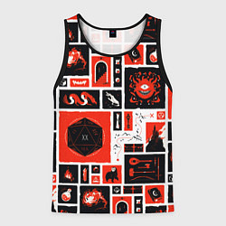 Мужская майка без рукавов Dungeons and dragons pattern