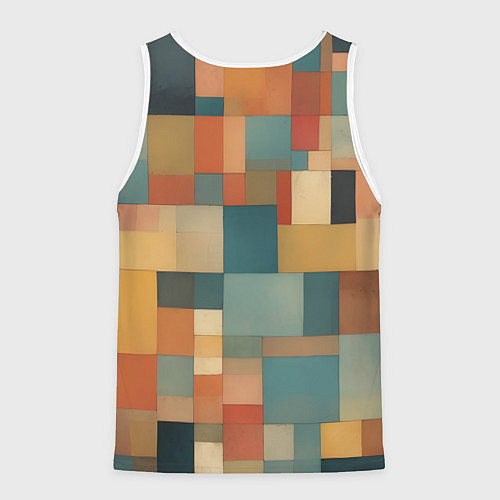 Мужская майка без рукавов Inspired by Paul Klee / 3D-Белый – фото 2