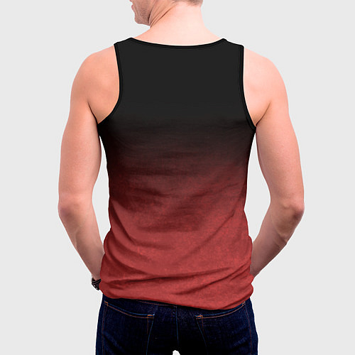 Мужская майка без рукавов Scary famyli / 3D-Черный – фото 4