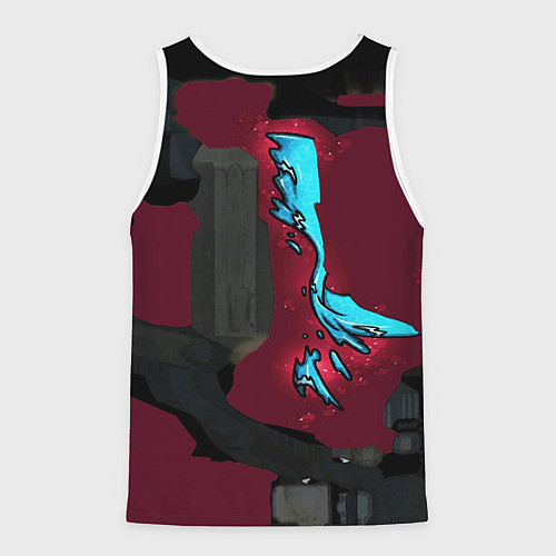 Мужская майка без рукавов Counter strike glock / 3D-Белый – фото 2