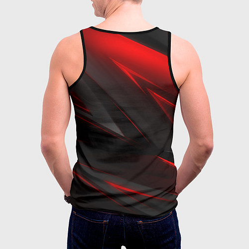 Мужская майка без рукавов Плющ Deadlock / 3D-Черный – фото 4