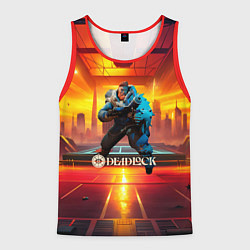 Майка-безрукавка мужская Deadlock Kelvin, цвет: 3D-красный