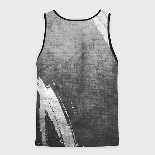 Мужская майка без рукавов Volkswagen - grey gradient вертикально / 3D-Черный – фото 2