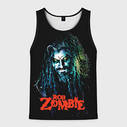 Майка-безрукавка мужская Rob zombie portrait, цвет: 3D-черный