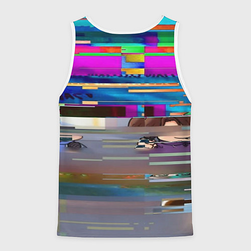 Мужская майка без рукавов CSGO текстура скин / 3D-Белый – фото 2