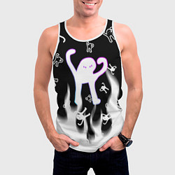 Майка-безрукавка мужская Ъуъ съука winter, цвет: 3D-белый — фото 2