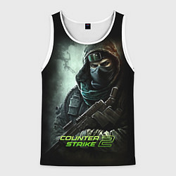 Мужская майка без рукавов Counter strike 2 спецназ