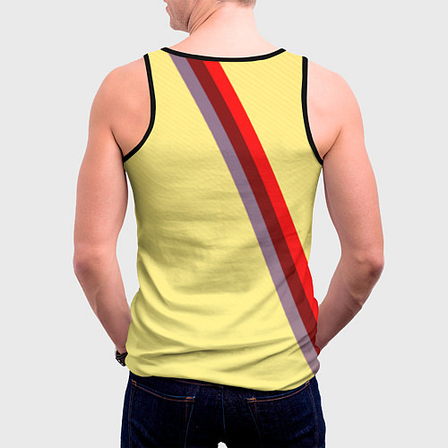 Мужская майка без рукавов Samurai geometry steel / 3D-Черный – фото 4