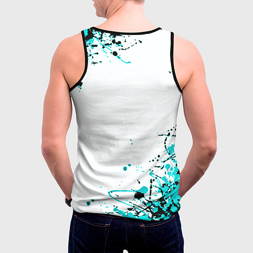 Мужская майка без рукавов Palworld краски / 3D-Черный – фото 4