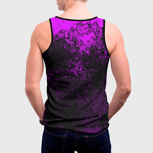 Мужская майка без рукавов Tekken брызги красок / 3D-Черный – фото 4