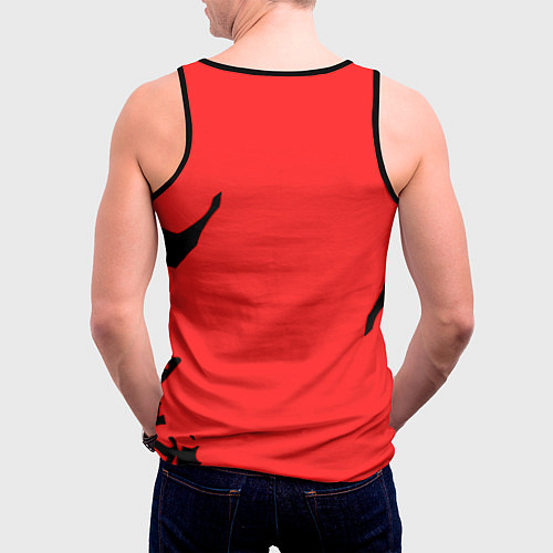 Мужская майка без рукавов Портал 2 краски / 3D-Черный – фото 4
