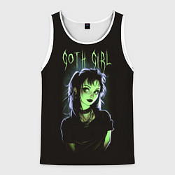 Майка-безрукавка мужская Goth girl - Beetlejuice, цвет: 3D-белый