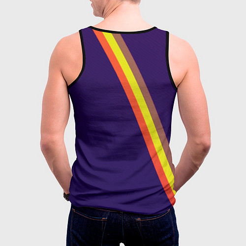 Мужская майка без рукавов AUDI line sport / 3D-Черный – фото 4