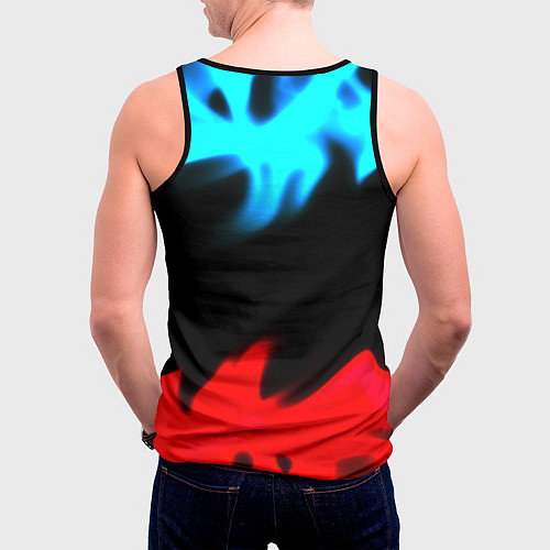 Мужская майка без рукавов The Last of Us в огне / 3D-Черный – фото 4