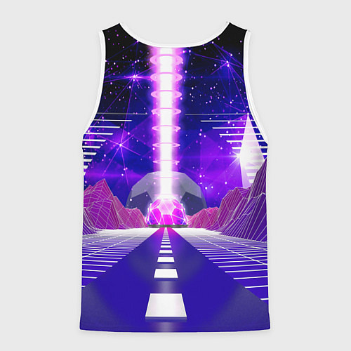 Мужская майка без рукавов GTA vice city retrovawe / 3D-Белый – фото 2