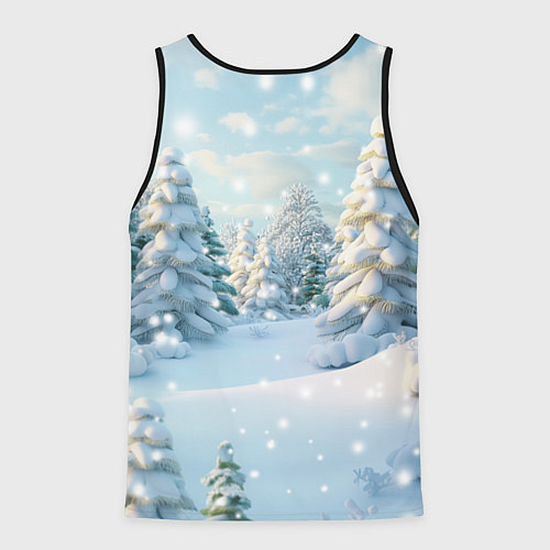 Мужская майка без рукавов Милые змеи / 3D-Черный – фото 2