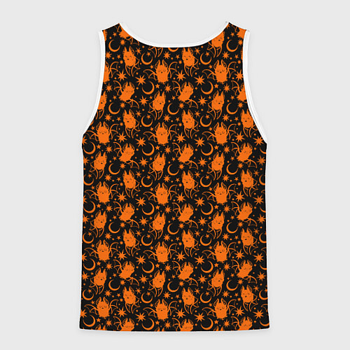 Мужская майка без рукавов Летучие мыши - хэллоуин / 3D-Белый – фото 2