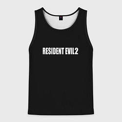 Майка-безрукавка мужская Resident Evil 2 logo, цвет: 3D-черный