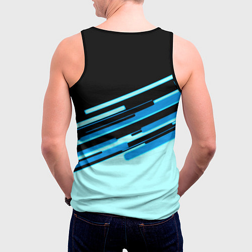 Мужская майка без рукавов Team Fortress line / 3D-Черный – фото 4
