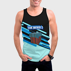 Майка-безрукавка мужская Team Fortress line, цвет: 3D-черный — фото 2