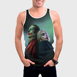 Майка-безрукавка мужская Харли и Джокер, цвет: 3D-белый — фото 2
