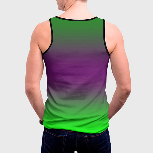 Мужская майка без рукавов Monster energy gradient / 3D-Черный – фото 4