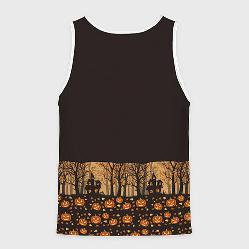 Мужская майка без рукавов Хэллоуин знатный вампир / 3D-Белый – фото 2