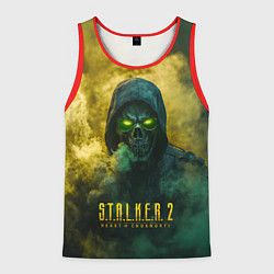 Майка-безрукавка мужская Stalker 2 череп, цвет: 3D-красный