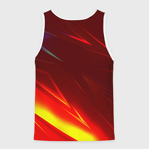 Мужская майка без рукавов Чернобыль лайт стрипсы / 3D-Белый – фото 2