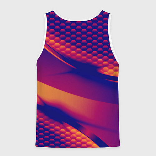 Мужская майка без рукавов Chevrolet текстура / 3D-Белый – фото 2