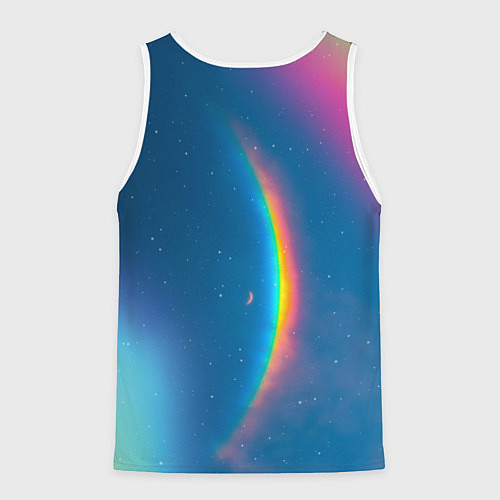 Мужская майка без рукавов Moon music Coldplay / 3D-Белый – фото 2