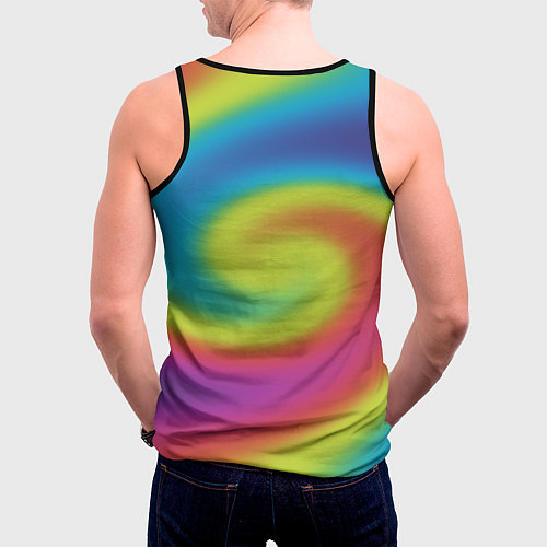 Мужская майка без рукавов Coldplay moon music album / 3D-Черный – фото 4