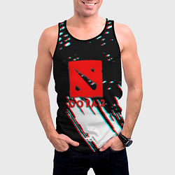 Майка-безрукавка мужская Dota 2 glitch color, цвет: 3D-черный — фото 2