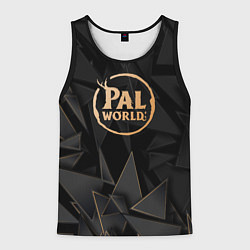 Майка-безрукавка мужская Palworld golden poly, цвет: 3D-черный